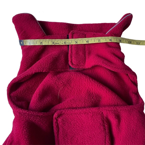 Red Fleece Dog Coat M/L EUC - Picture 9 of 15